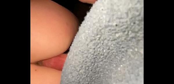 Dirty little slut sits on guys cock